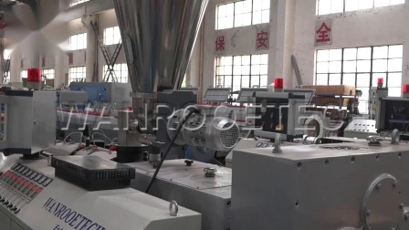 Conical Double Twin Screw Laboratory PVC/WPC/UPVC Pipe/Profile/Granule/Masterbatch/Sheet Making Pelletizing Plastic Extruder