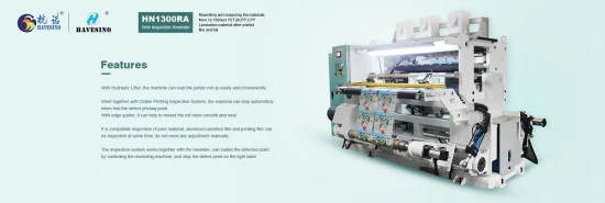 Online Inspection Rewinding Machine Printing Machine Laminating Machine Coating Machine Flexo Printing Machine Cutting Machine Packing Machine Rewinder