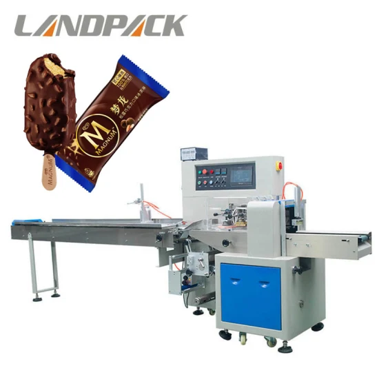 Landpack Lp-350b Ready Horizontal Baby Swim Trunks Portable Biscuit Pillow Packaging Packing Machinery Machine